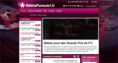 Desktop Screenshot of billetsformule1.fr