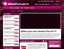 Tablet Screenshot of billetsformule1.fr